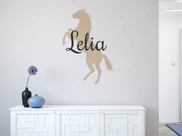 Wandtattoo Lelia mit Pferd
