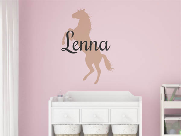Wandtattoo Lenna mit Pferd