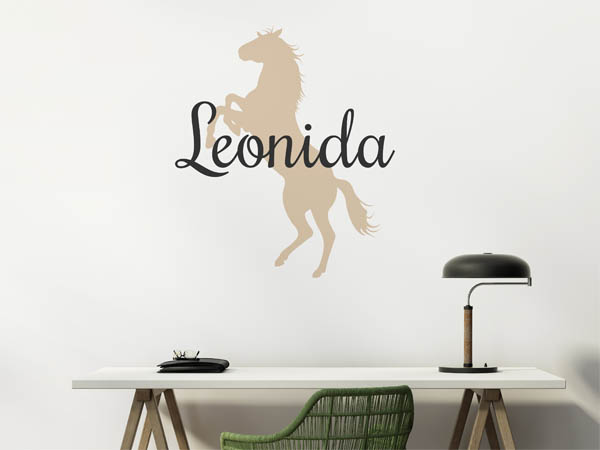 Wandtattoo Leonida mit Pferd
