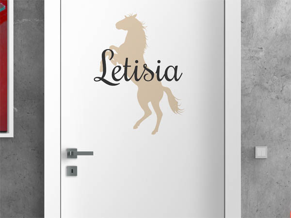 Wandtattoo Letisia mit Pferd