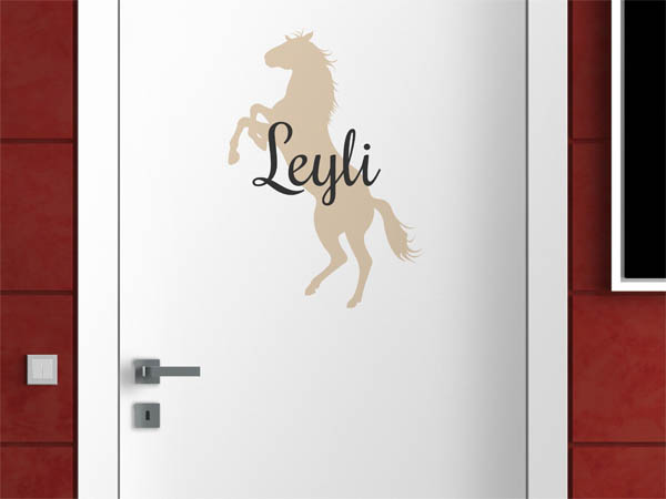 Wandtattoo Leyli mit Pferd