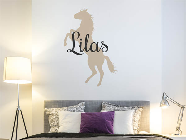 Wandtattoo Lilas mit Pferd