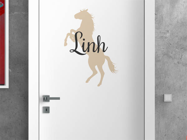 Wandtattoo Linh mit Pferd