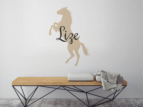 Wandtattoo Lize mit Pferd