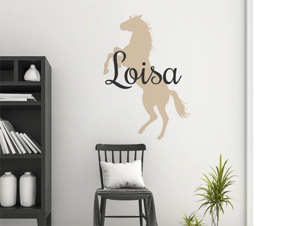 Wandtattoo Loisa mit Pferd