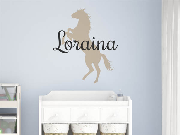 Wandtattoo Loraina mit Pferd