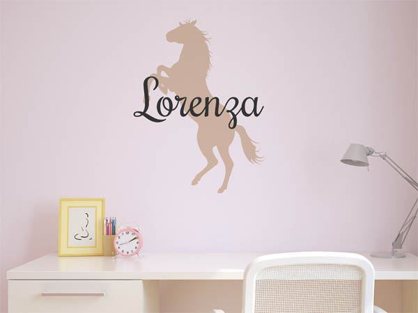 Wandtattoo Lorenza mit Pferd
