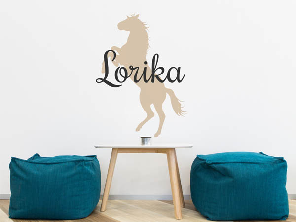 Wandtattoo Lorika mit Pferd