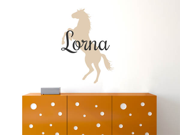 Wandtattoo Lorna mit Pferd