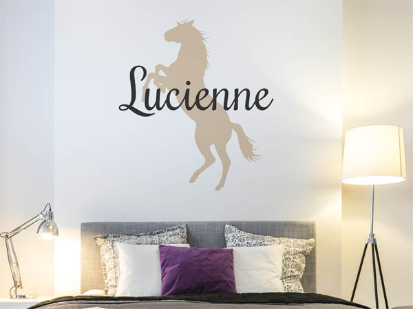 Wandtattoo Lucienne mit Pferd