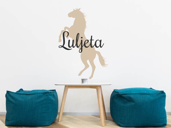 Wandtattoo Luljeta mit Pferd