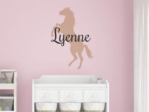 Wandtattoo Lyenne mit Pferd