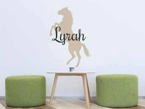 Wandtattoo Lyrah mit Pferd