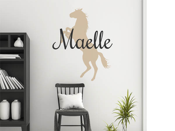 Wandtattoo Maelle mit Pferd