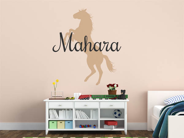 Wandtattoo Mahara mit Pferd