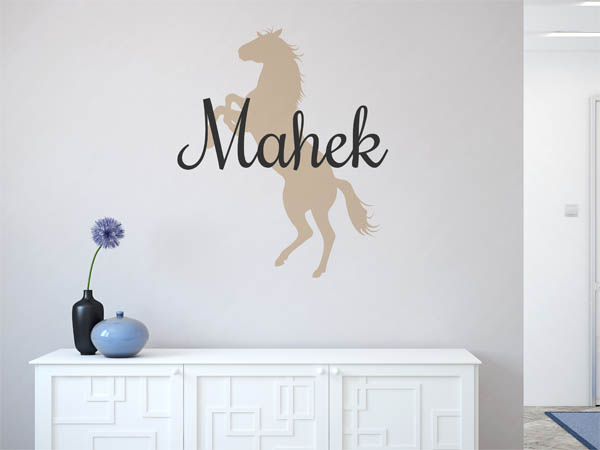 Wandtattoo Mahek mit Pferd