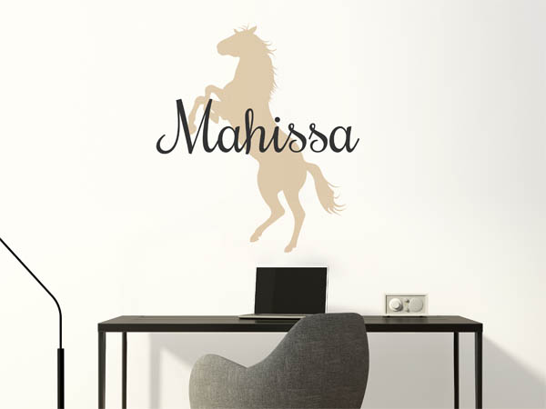 Wandtattoo Mahissa mit Pferd