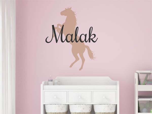 Wandtattoo Malak mit Pferd
