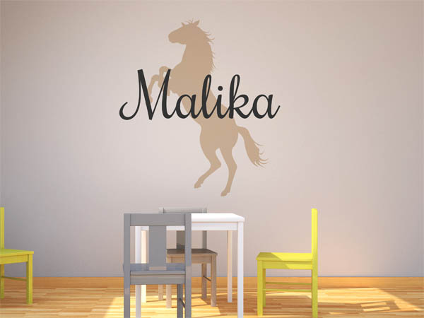 Wandtattoo Malika mit Pferd