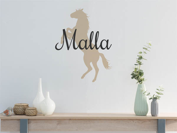 Wandtattoo Malla mit Pferd