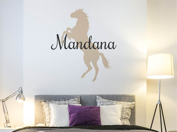 Wandtattoo Mandana mit Pferd