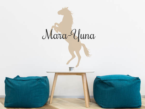 Wandtattoo Mara-Yuna mit Pferd
