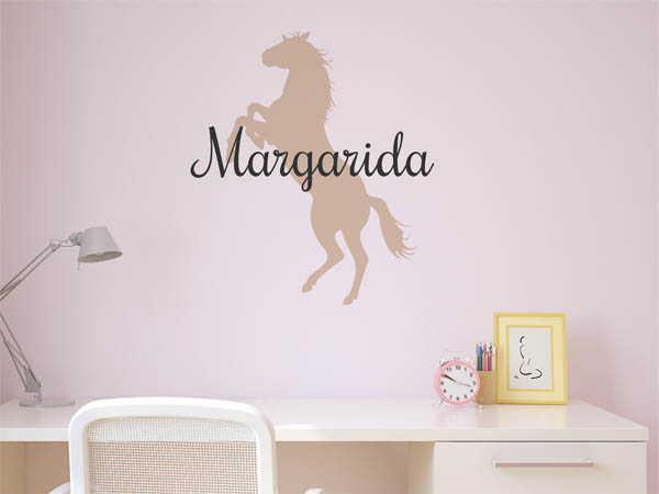 Wandtattoo Margarida mit Pferd