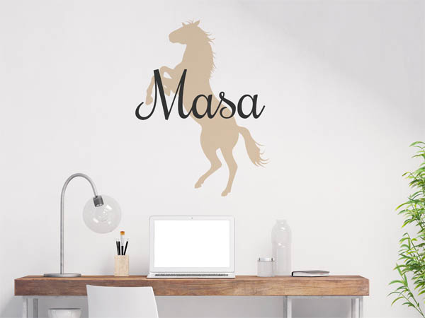 Wandtattoo Masa mit Pferd