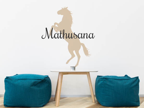 Wandtattoo Mathusana mit Pferd