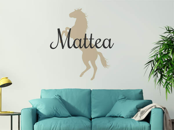 Wandtattoo Mattea mit Pferd
