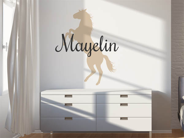 Wandtattoo Mayelin mit Pferd