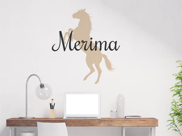 Wandtattoo Merima mit Pferd