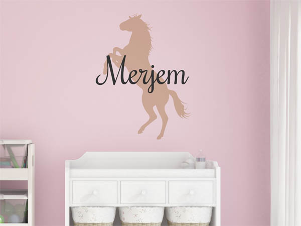 Wandtattoo Merjem mit Pferd