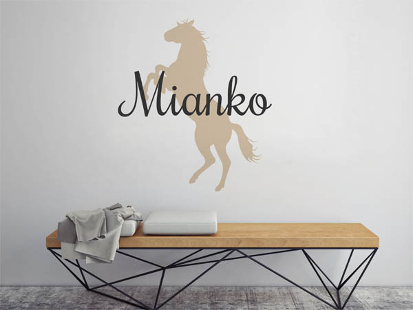 Wandtattoo Mianko mit Pferd