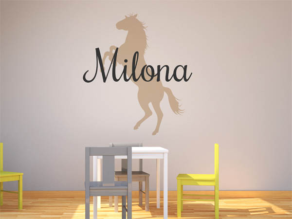 Wandtattoo Milona mit Pferd