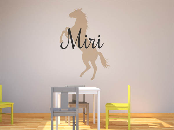 Wandtattoo Miri mit Pferd