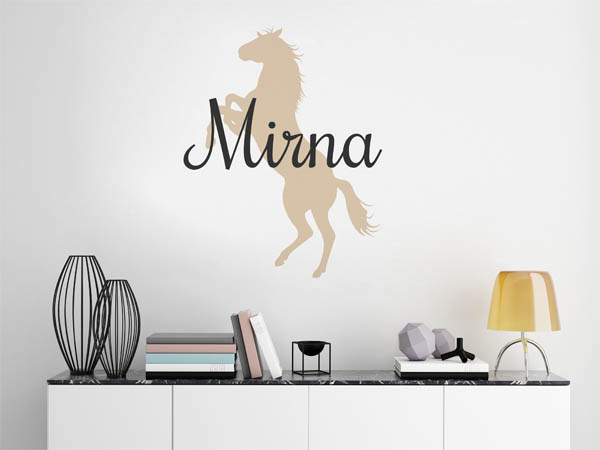 Wandtattoo Mirna mit Pferd