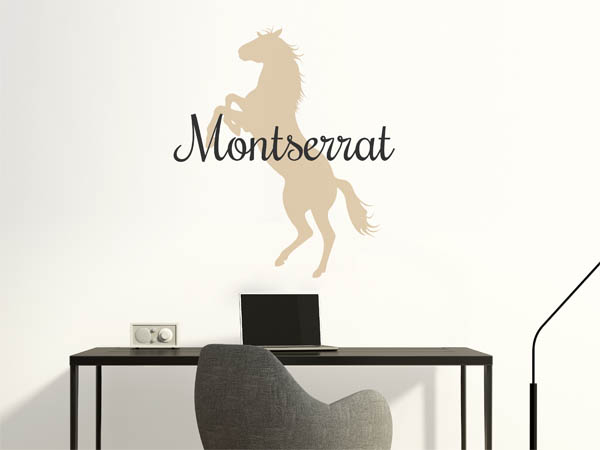 Wandtattoo Montserrat mit Pferd