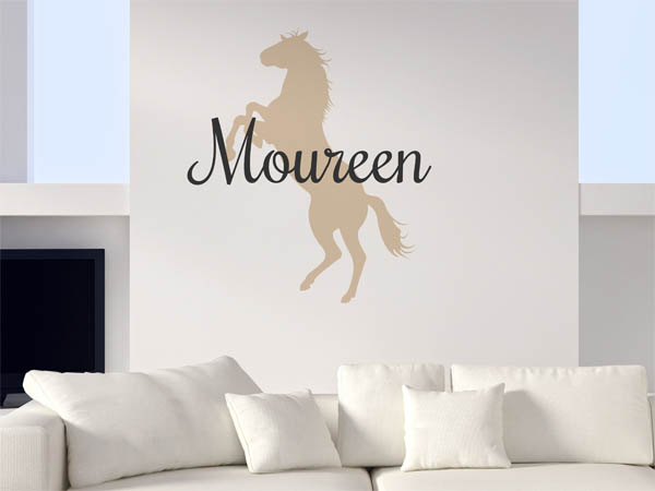 Wandtattoo Moureen mit Pferd