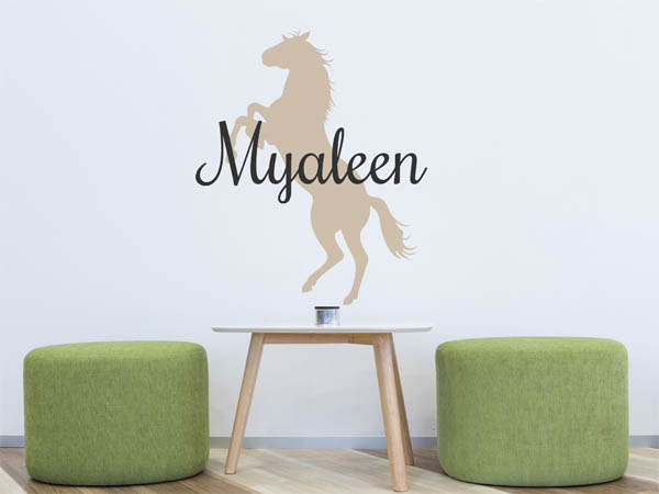 Wandtattoo Myaleen mit Pferd