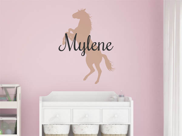 Wandtattoo Mylene mit Pferd