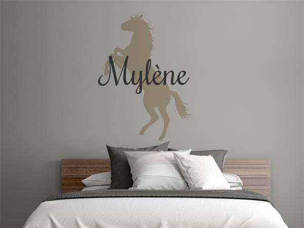 Wandtattoo Mylène mit Pferd