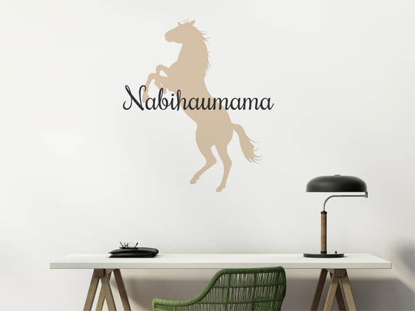 Wandtattoo Nabihaumama mit Pferd