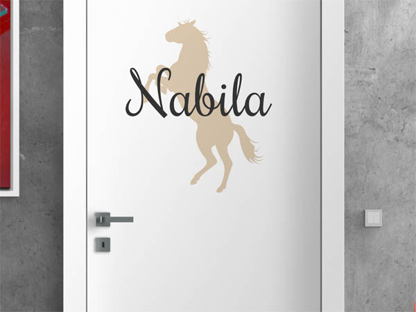 Wandtattoo Nabila mit Pferd