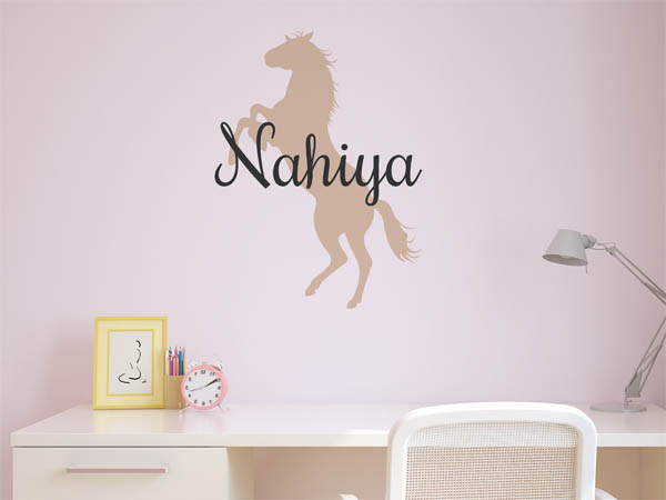 Wandtattoo Nahiya mit Pferd