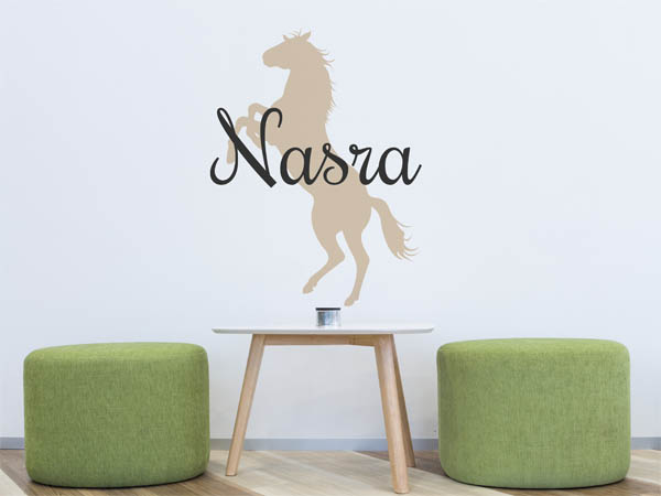 Wandtattoo Nasra mit Pferd