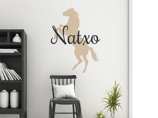 Wandtattoo Natxo mit Pferd