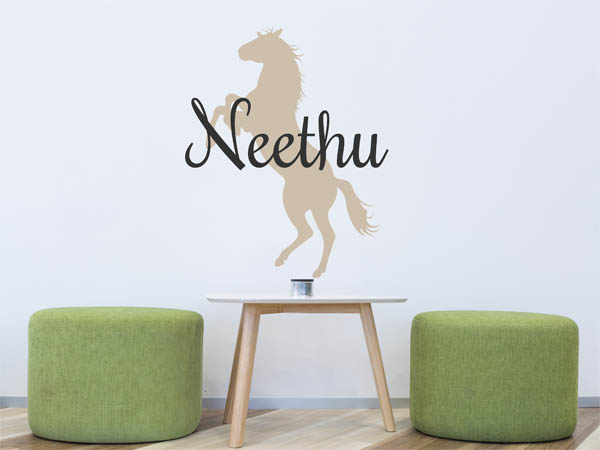 Wandtattoo Neethu mit Pferd