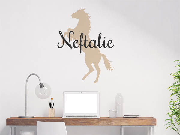 Wandtattoo Neftalie mit Pferd
