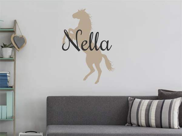 Wandtattoo Nella mit Pferd